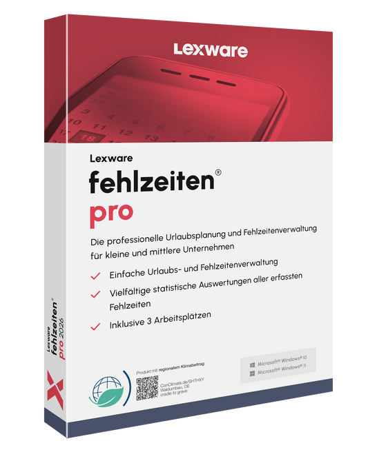 Lexware fehlzeiten pro